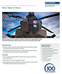 Electro-Optical / IR Stabilized Platform Motors Brochure Electro-Optical / IR Stabilized Platform Motors Brochure