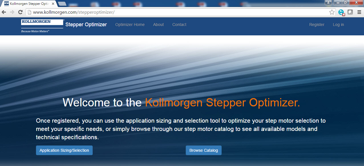 Stepper Optimize Opening Screen Stepper Optimize Opening Screen