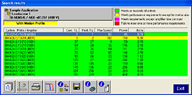 MOTIONEERING Solution Set Search Screen MOTIONEERING Solution Set Search Screen